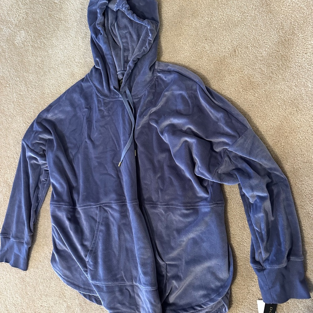 Cozy Blue Velour Hoodie & Pants